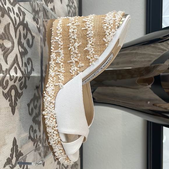 Jimmy Choo White Confetti Sandals - Picture 5 of 11